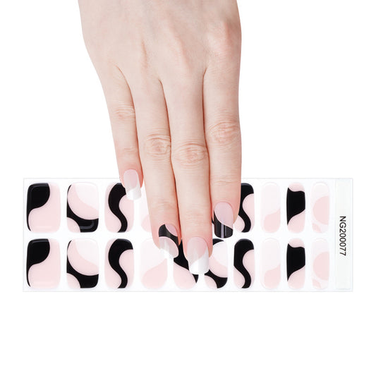 Peach and black